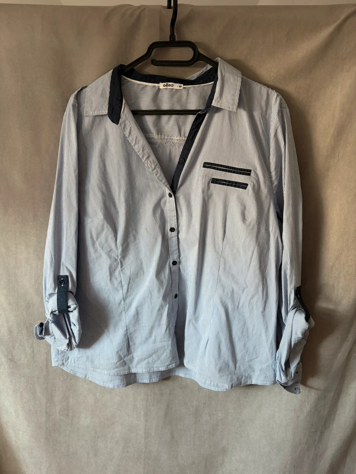 Chemise bleue  gemo taille 48